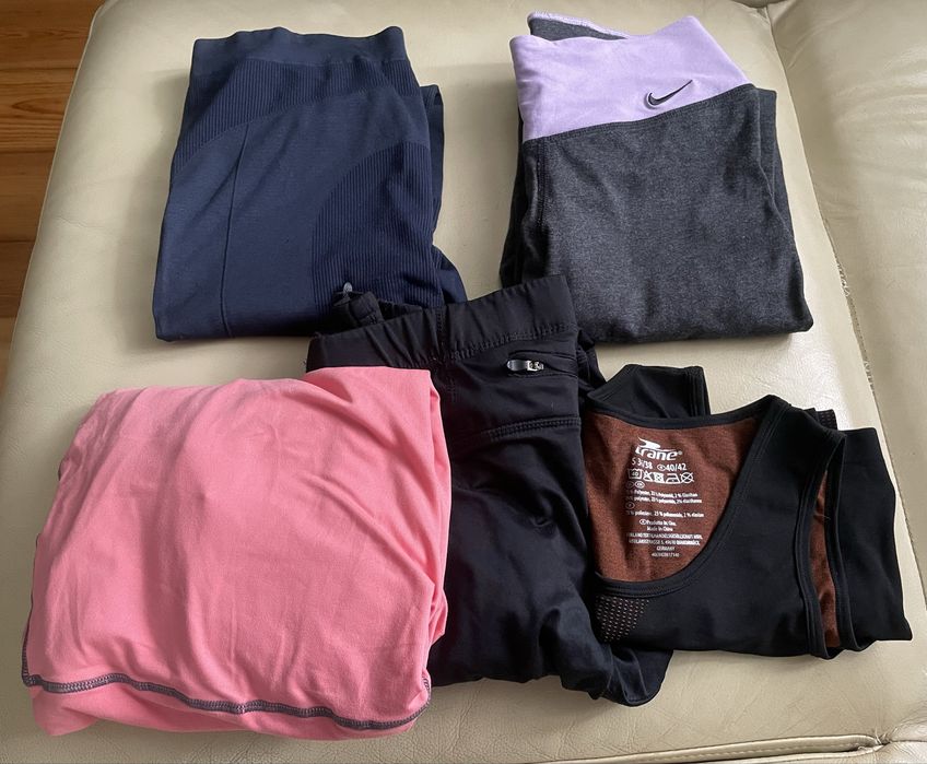 Zestaw odzież sportowa legginsy bluza S XS 34 36