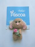 Coelhos da páscoa em feltro