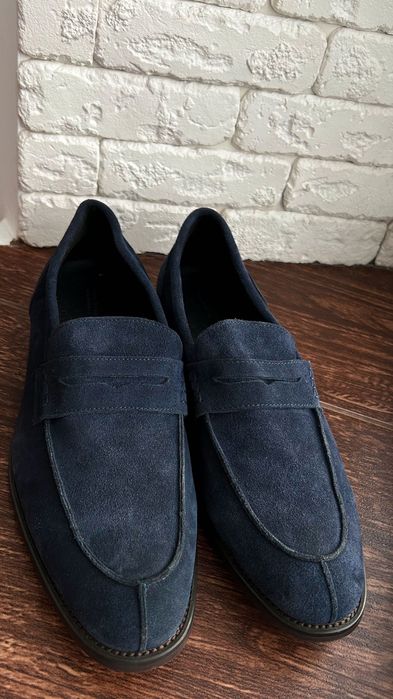 Чоловічі лофери з натуральної замші