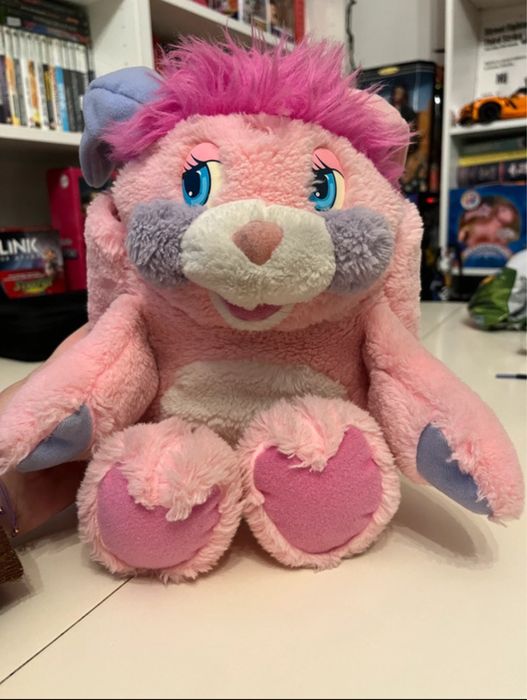 Popples Party Pink plush 1986 Mattel vintage retro 80s nostalgia