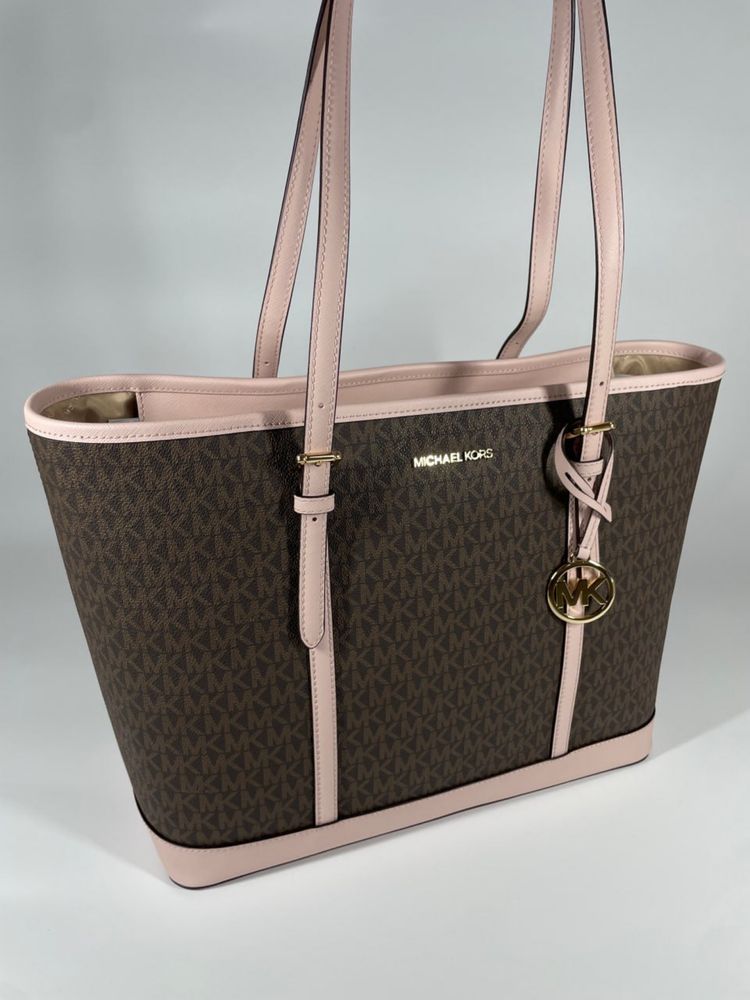 Сумка-шопер Michael Kors, Jet Set Travel Large Logo Tote Bag