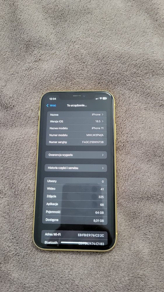 Iphone 11 stan zadowalajacy