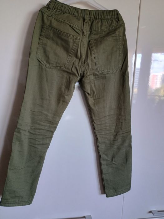 Spodnie ocieplane zimowe chłopięce h&m 140