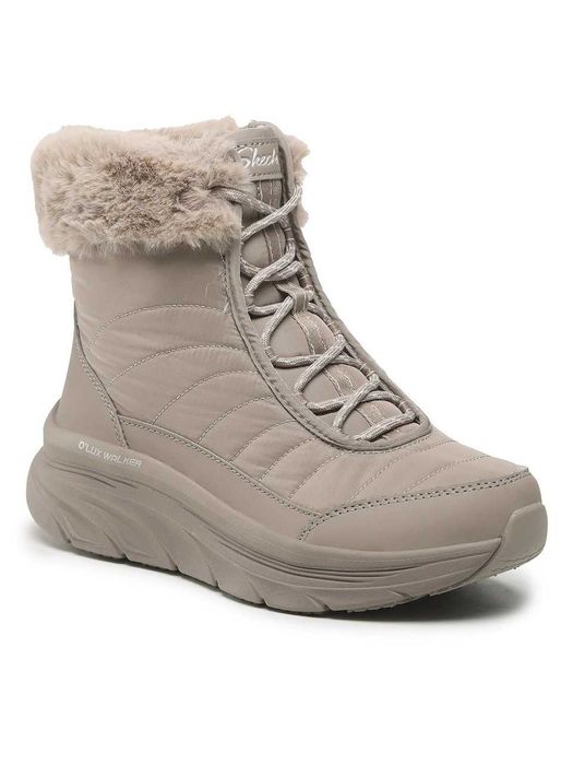 Чоботи дутики бежеві жіночі Skechers  Winter Solstice