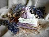 Lniane woreczki z lawendą Handmade