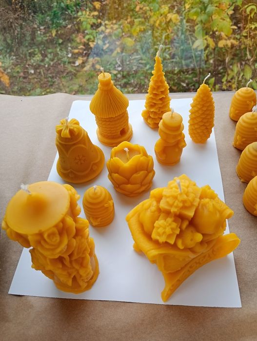 Świeczki z wosku pszczelego