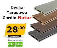 Deska tarasowa kompozytowa Gardin Natur 23x146mm