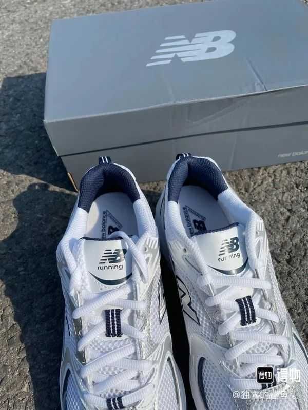 New Balance 530 White Silver Navy Eu 36