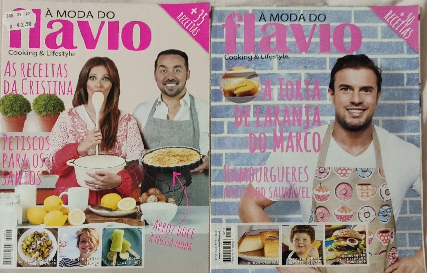 Revistas de culinária Á moda do Flavio cada1,20€