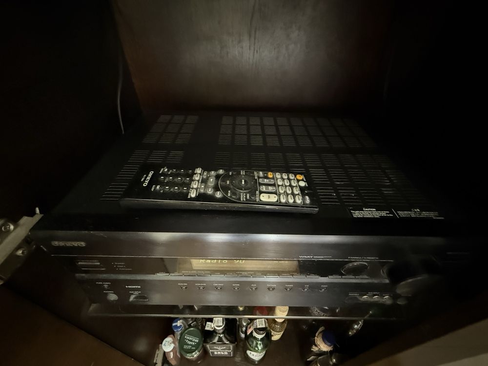 Kolumny m audio i tuner onkyo