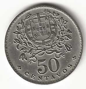 50 Centavos de 1962, Republica Portuguesa