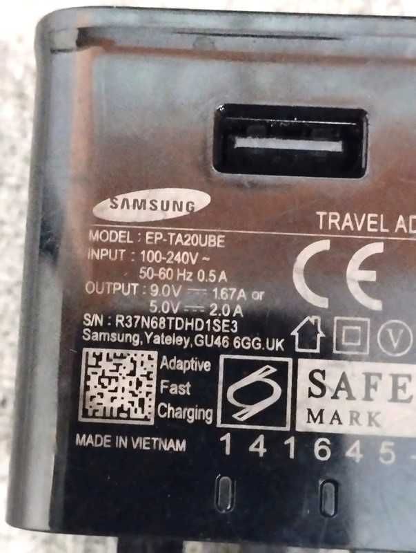 Adapter ładowarka przejściówka wtyczka podróżna Samsung