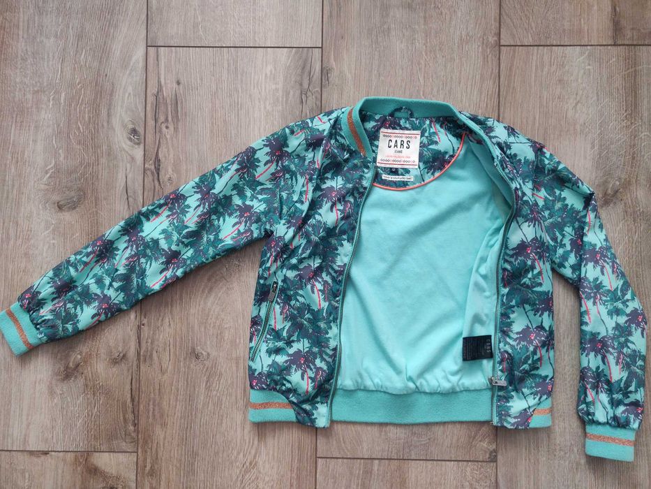 Куртка  ветровка для  девочки Cars Jeans р.12  152 см. красивый  принт