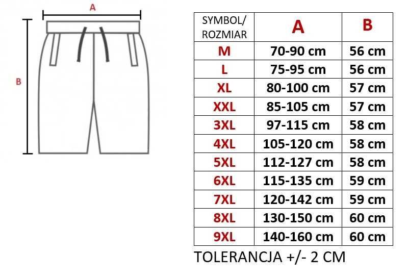 BOJÓWKI męskie spodenki rozmiary od M do 4XL