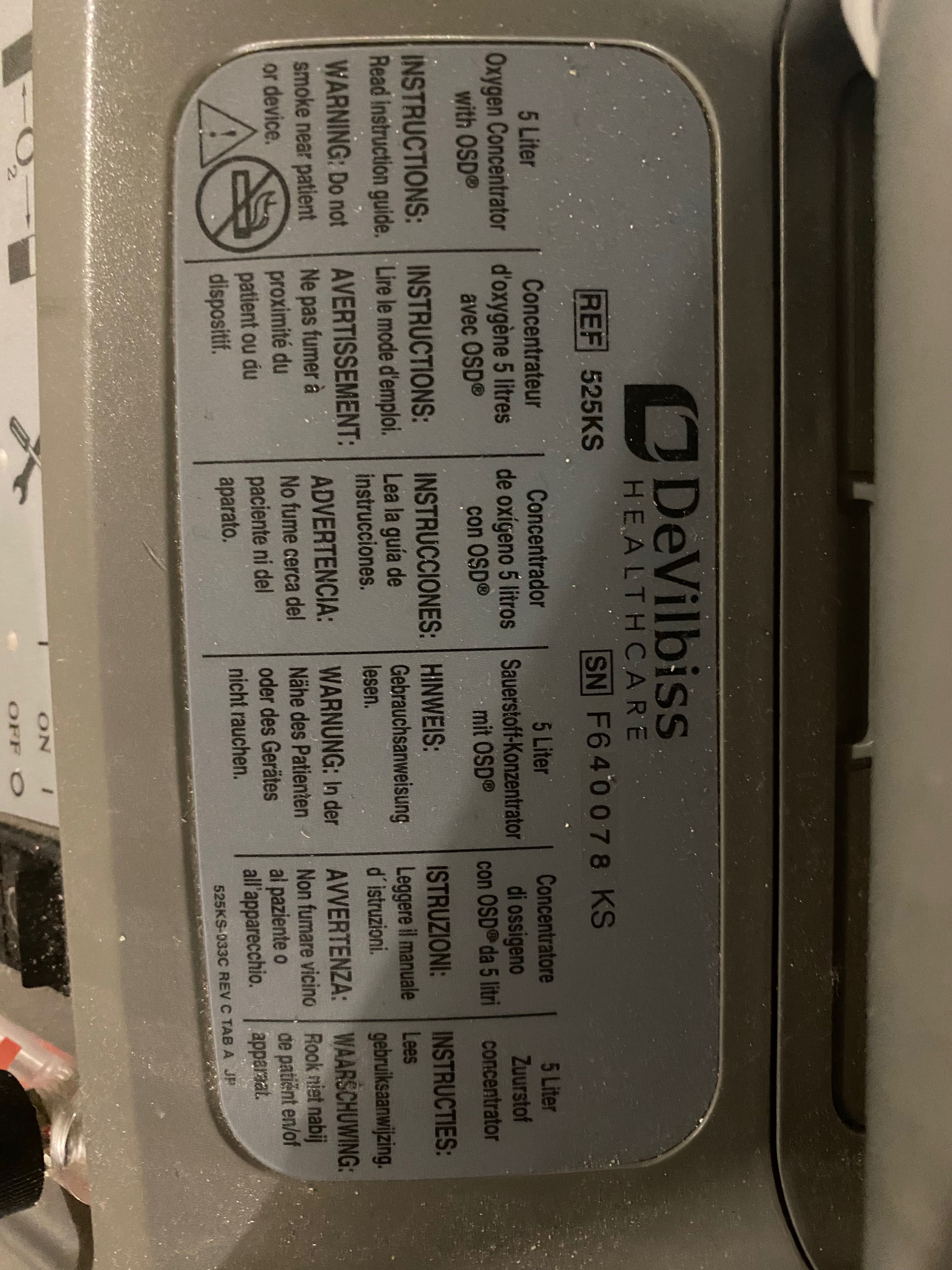 Koncentrator tlenu DEVILBISS KS 525