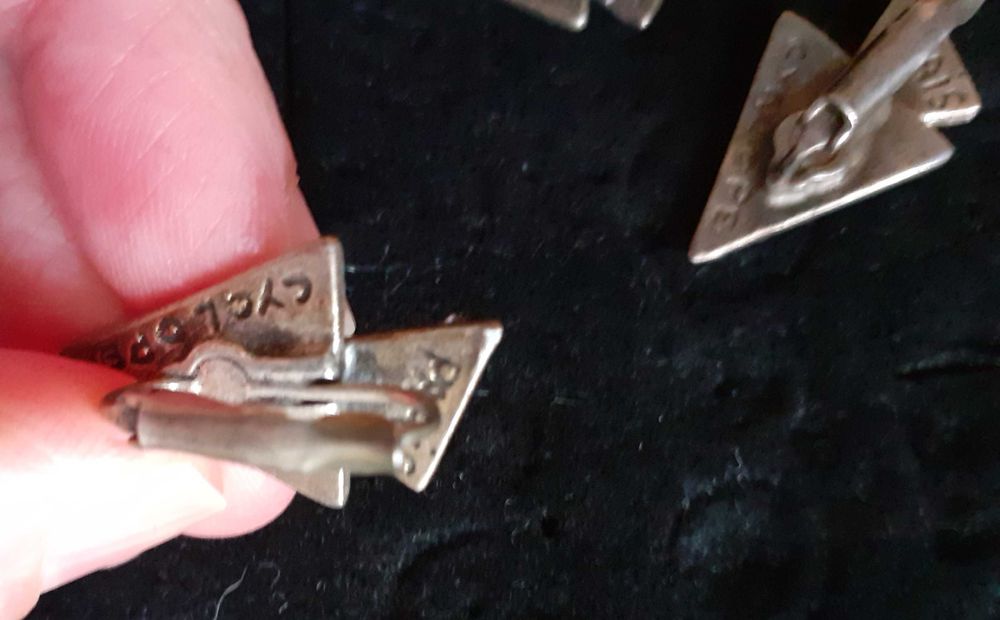 Brincos vintage anos 90 Cyclope Paris