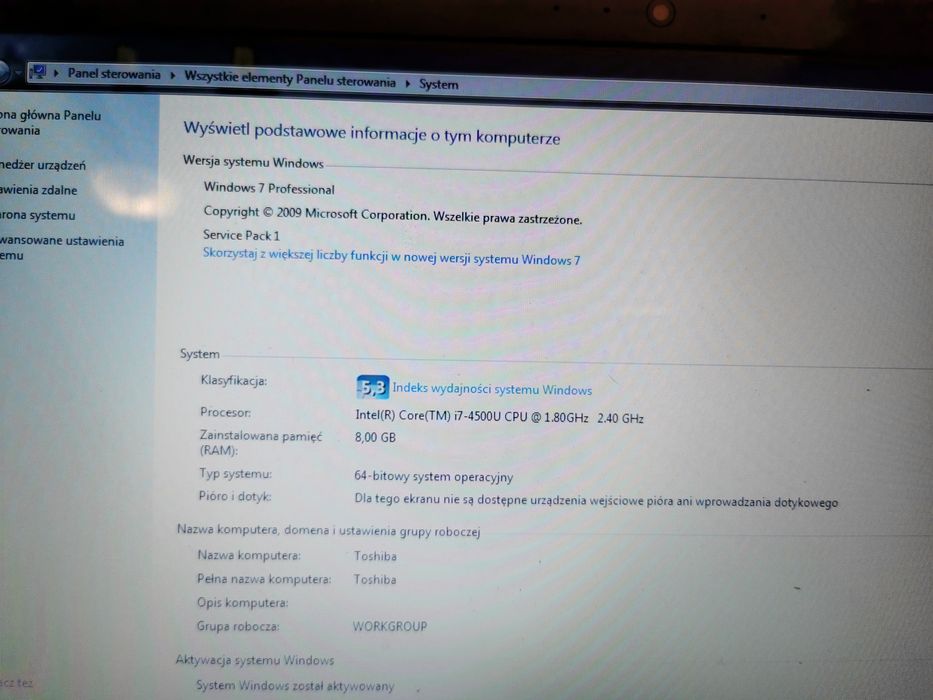 Laptop Toshiba Satellite L50 procesor I7