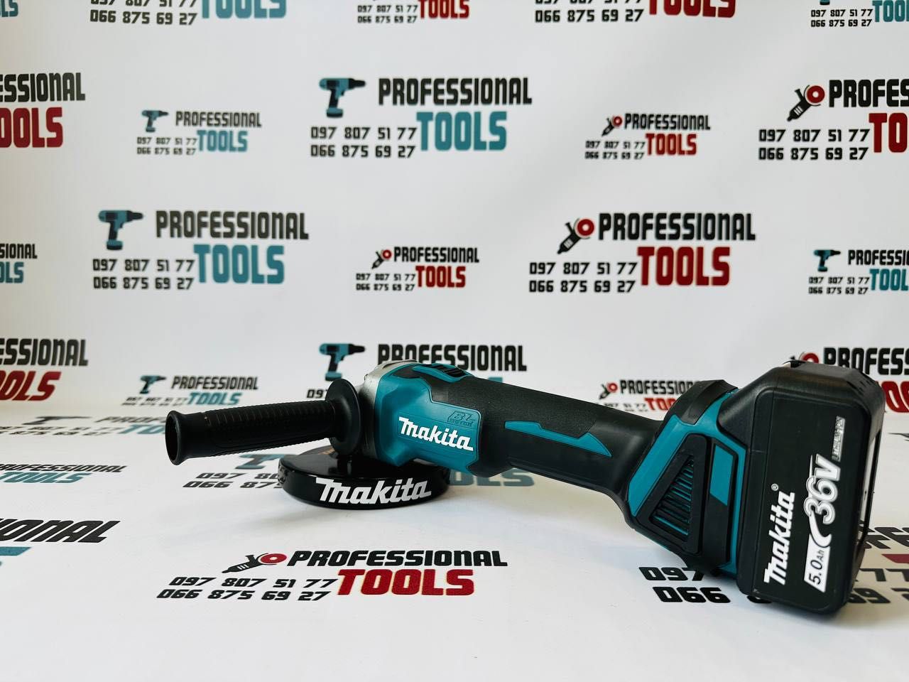 Акамуляторна Болгарка Makita DGA 554 36V5Ah Безщіткова УШМ 8500об/хв