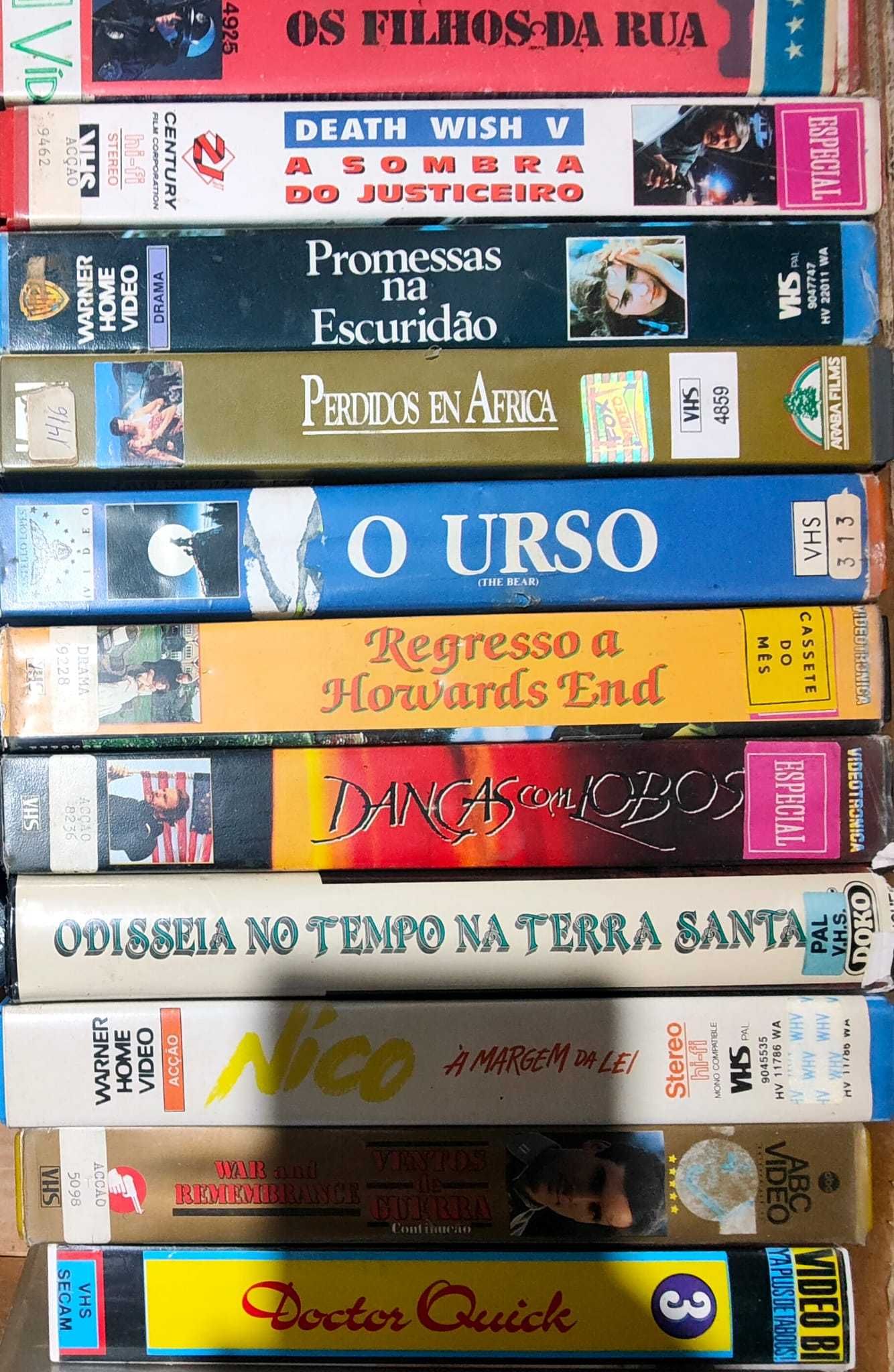 Lote Vhs 14 - Ver lista Abaixo - PROMOÇÂO 1 €