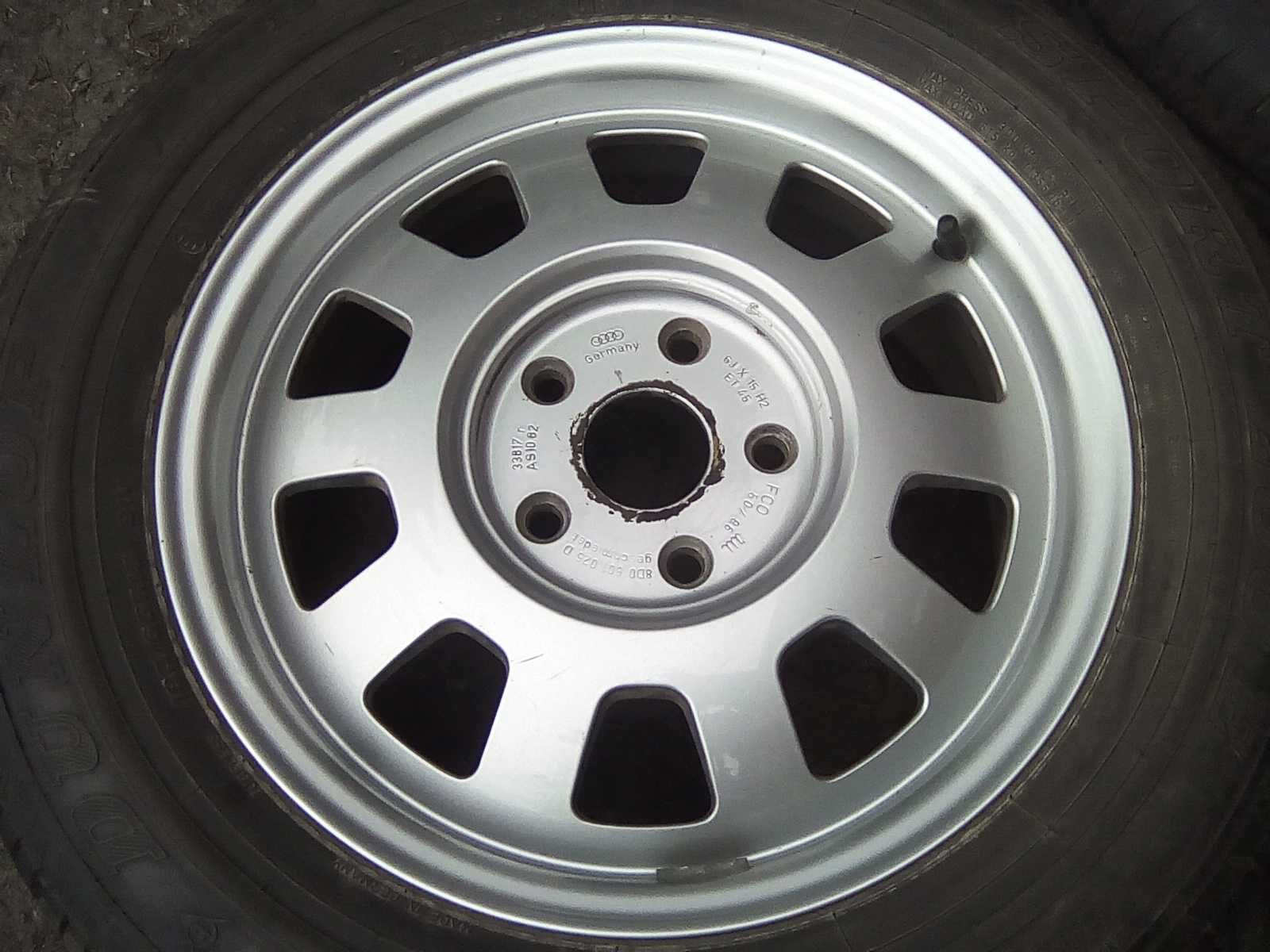 Alufelgi 15 5x112 AUDI VW opony letnie Koła 5 szt a6 a4 100