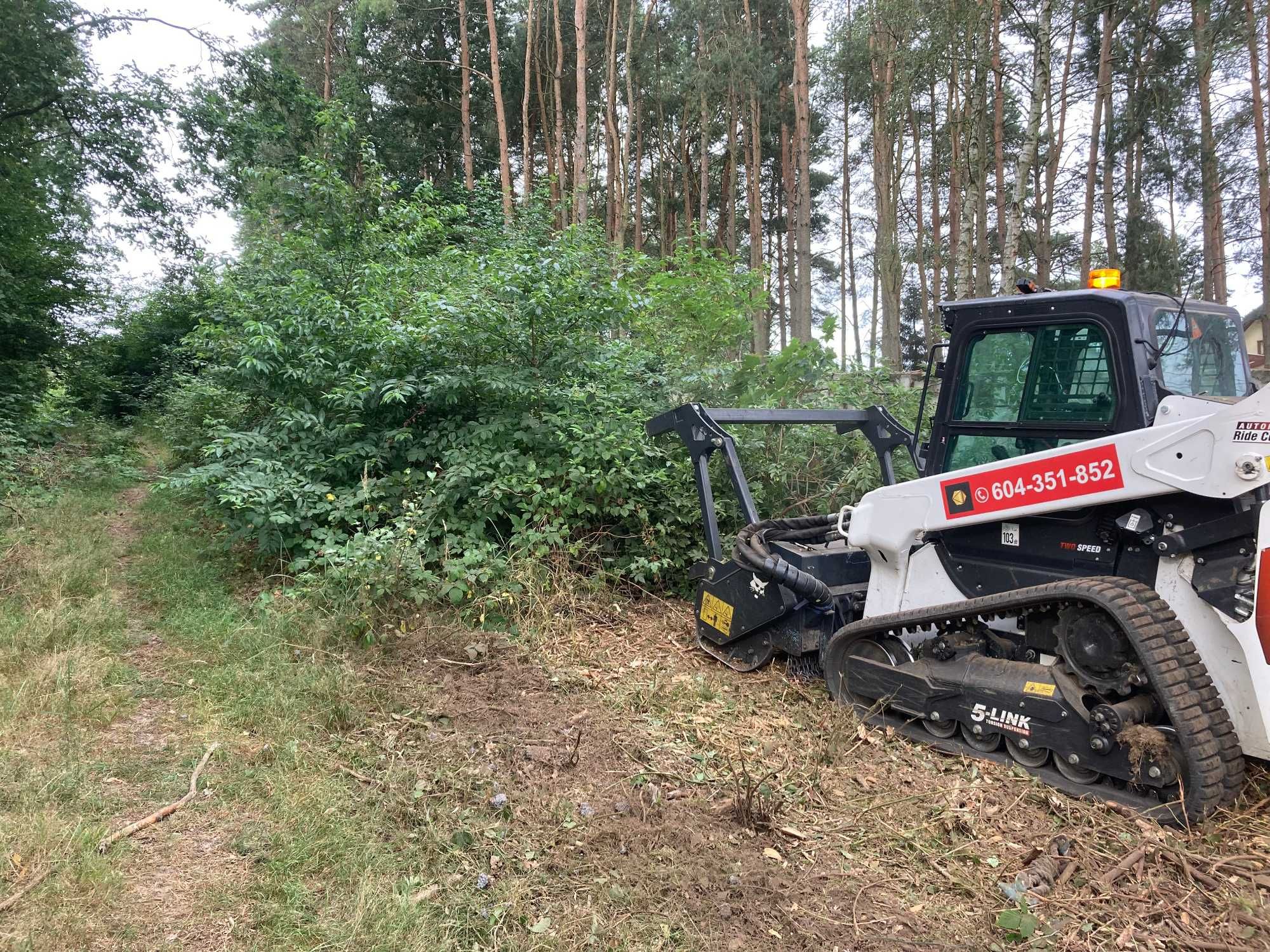 Mulczer Leśny-mulczowanie -Wycinka-karczowanie-niwelacja-frezowanie