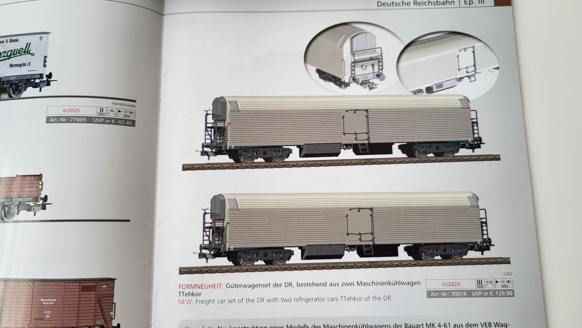 Tillig katalog nowości modelarskich H0  2025 rok 28 str jęz. niemiecki