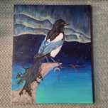 Mroczna sroka, obraz 50*40cm