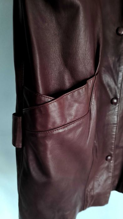 Piękna skórzana kurteczka L/XL oversize