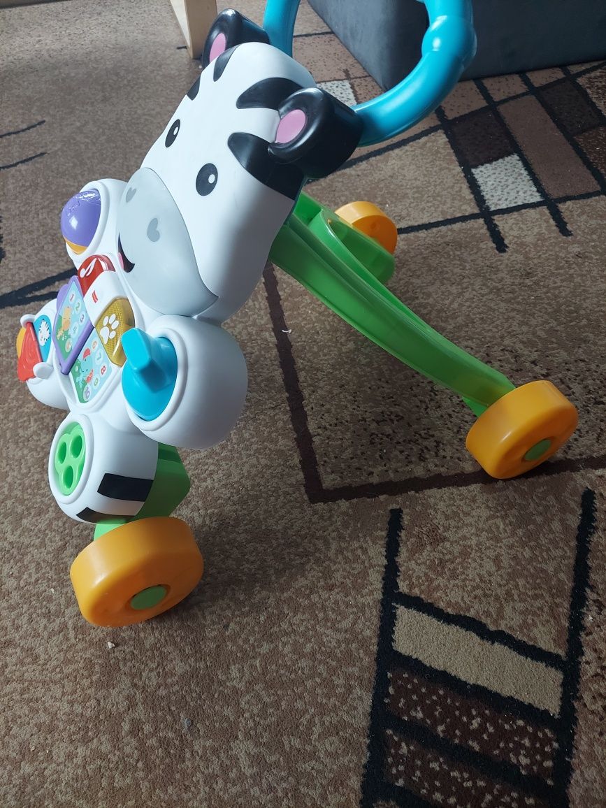 Chodzik pchacz fisher price zebra