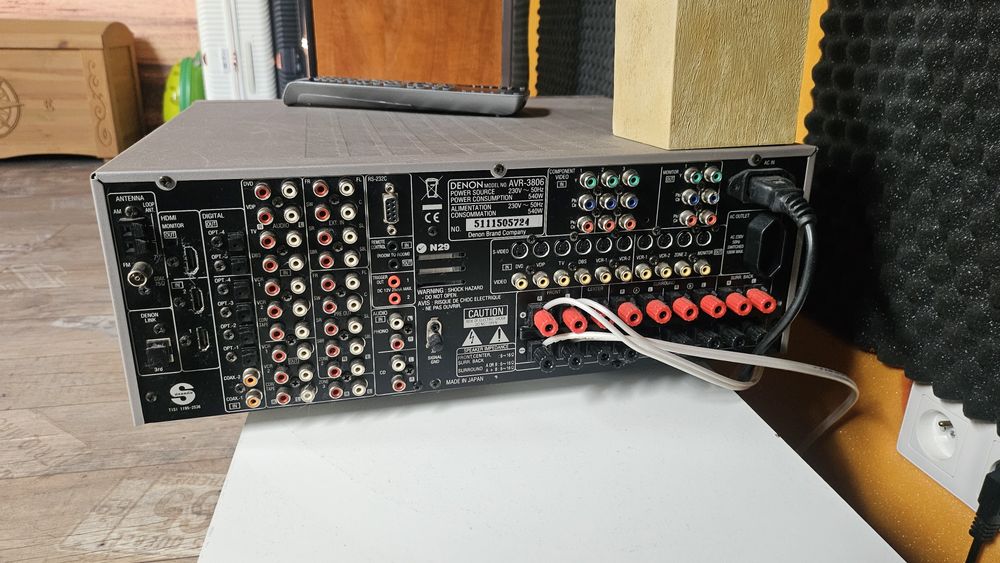 Amplituner Denon AVR-3806 7x160W + RC-7000CI kino domowe wzmacniacz