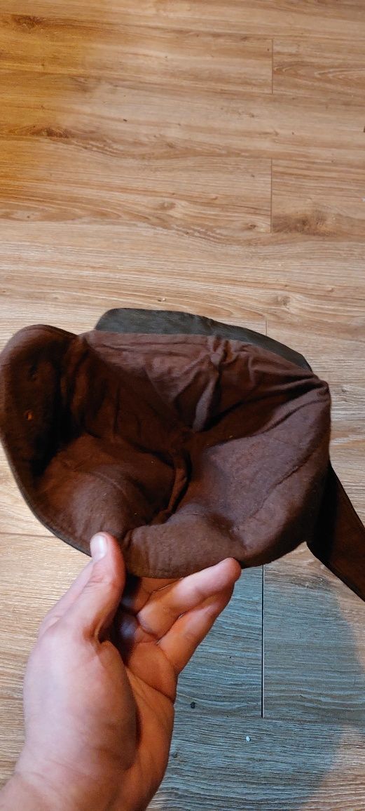 Czapka pilotka wojskowa skórzana