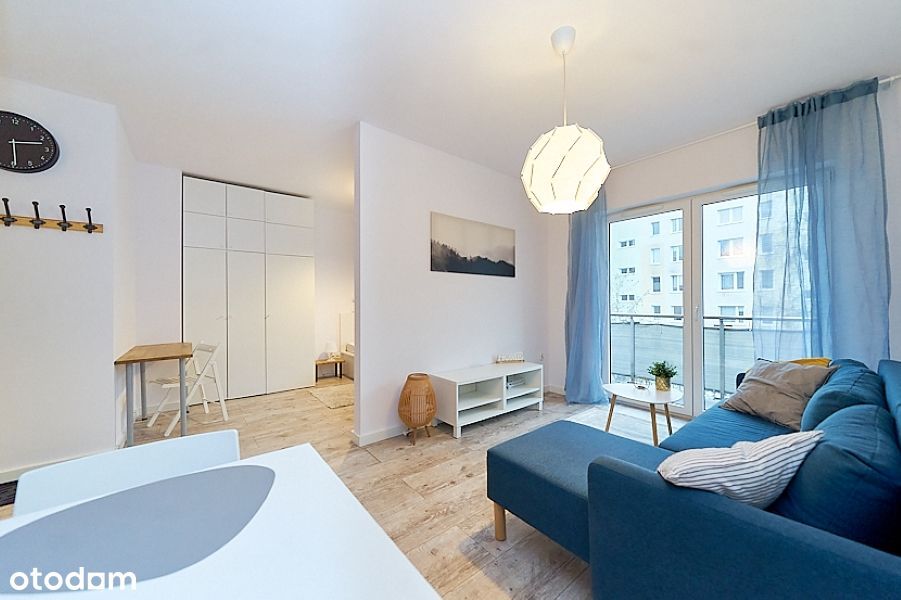 Wawer, 37 m², 2 pokoje, balkon, garaż + komórka, 2018 r.