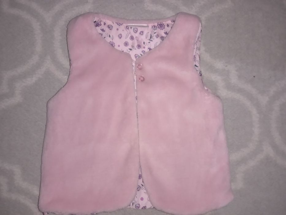 Kamilzelka futerko dla dziewczynki rozmiar 92