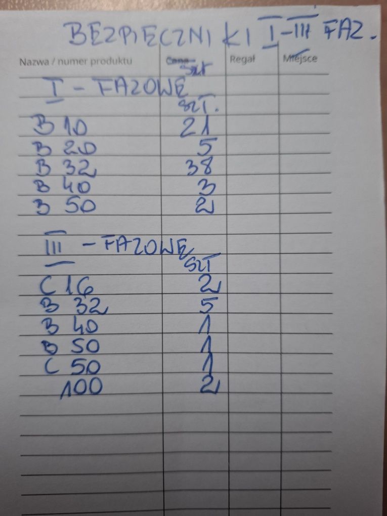 Sprzedam bezpieczniki automaty