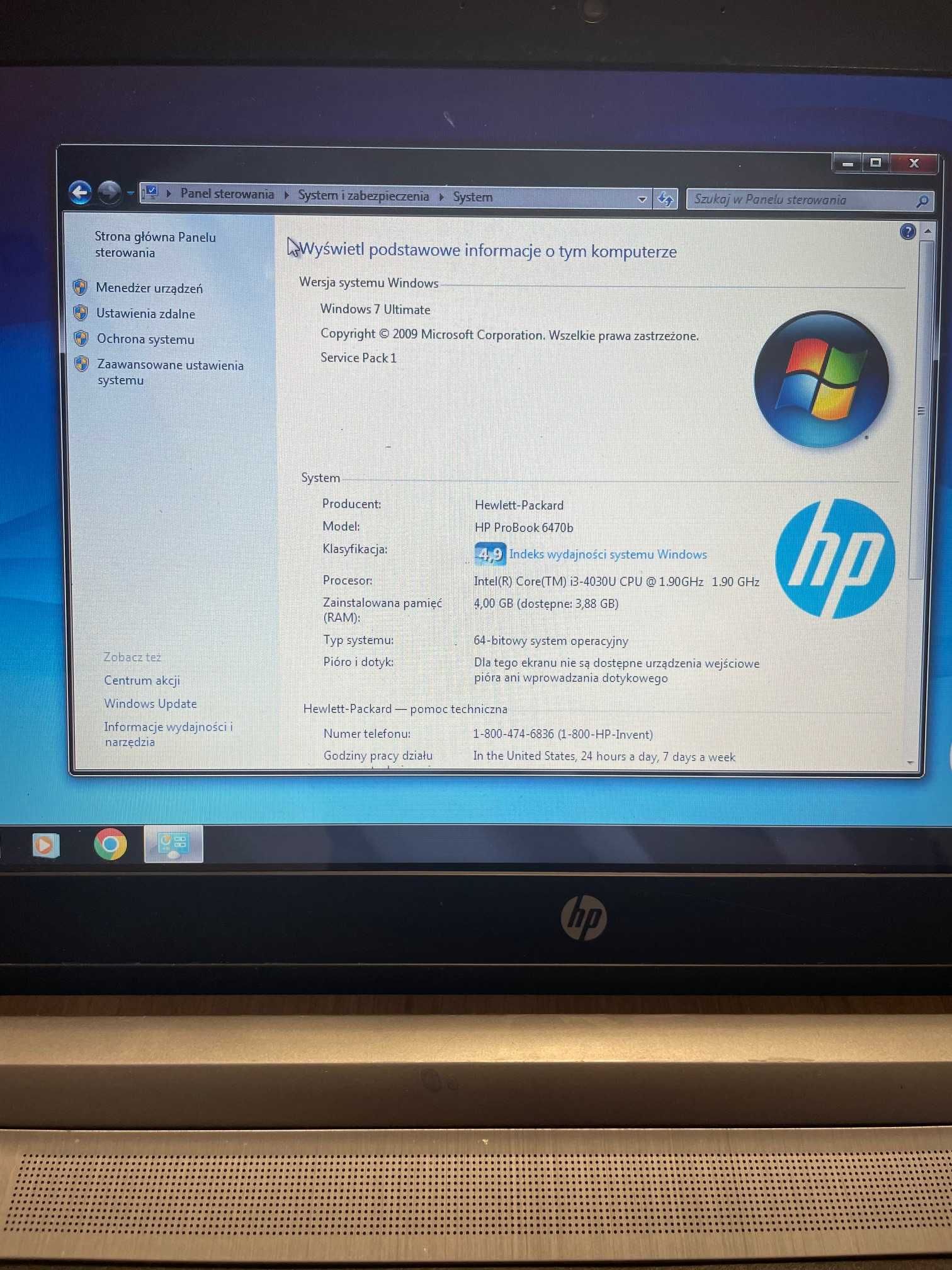 Laptop HP ProBook 430 i3 2x1.9Ghz 4 GB RAM 320GB