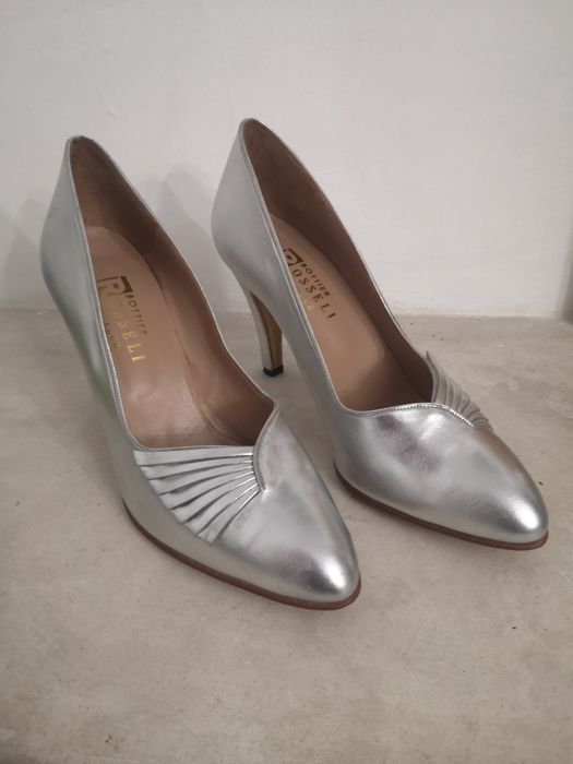 Sapatos senhora prateados 36