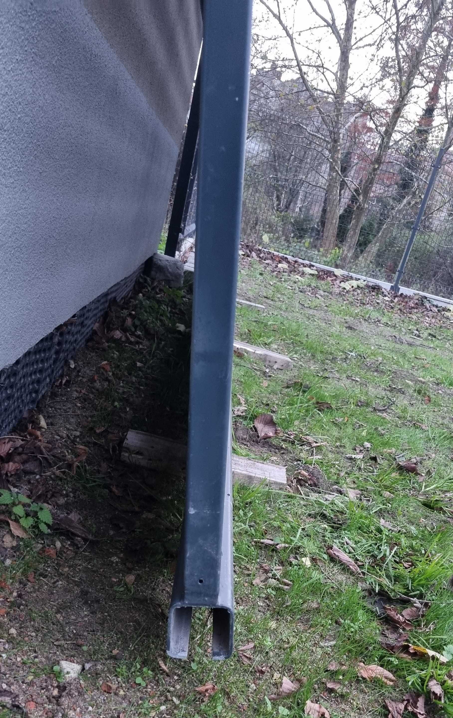 Brama przesuwna stalowa ocynk 5,20x1,58 m światło bramy 4m