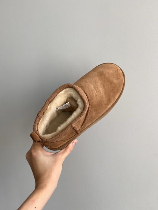 UGG Platform chestnut з натурального замшу угг платформ каштанові