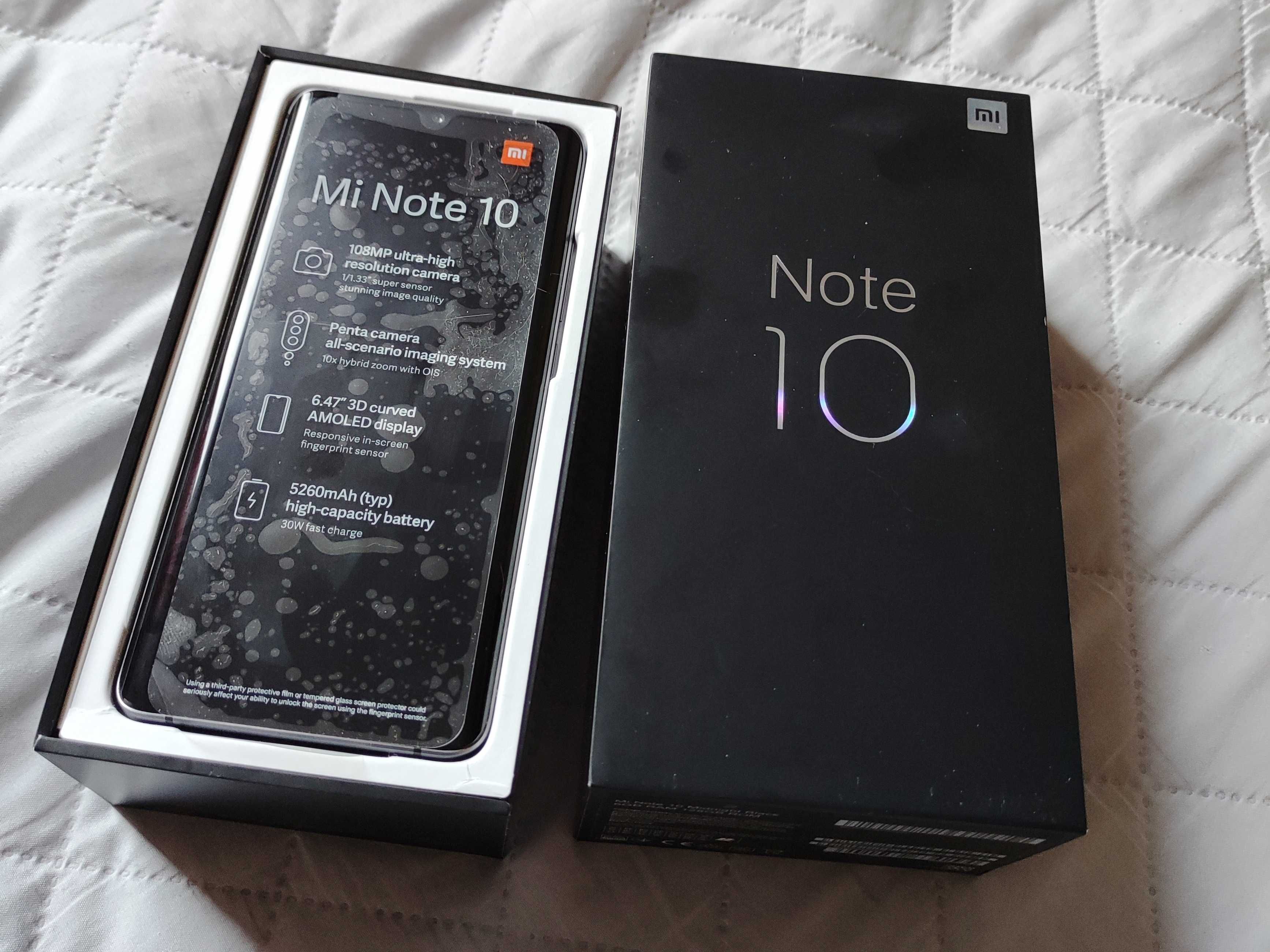 Xiaomi Mi Note 10 6/128 - stan idealny (kompletny zestaw fabryczny)