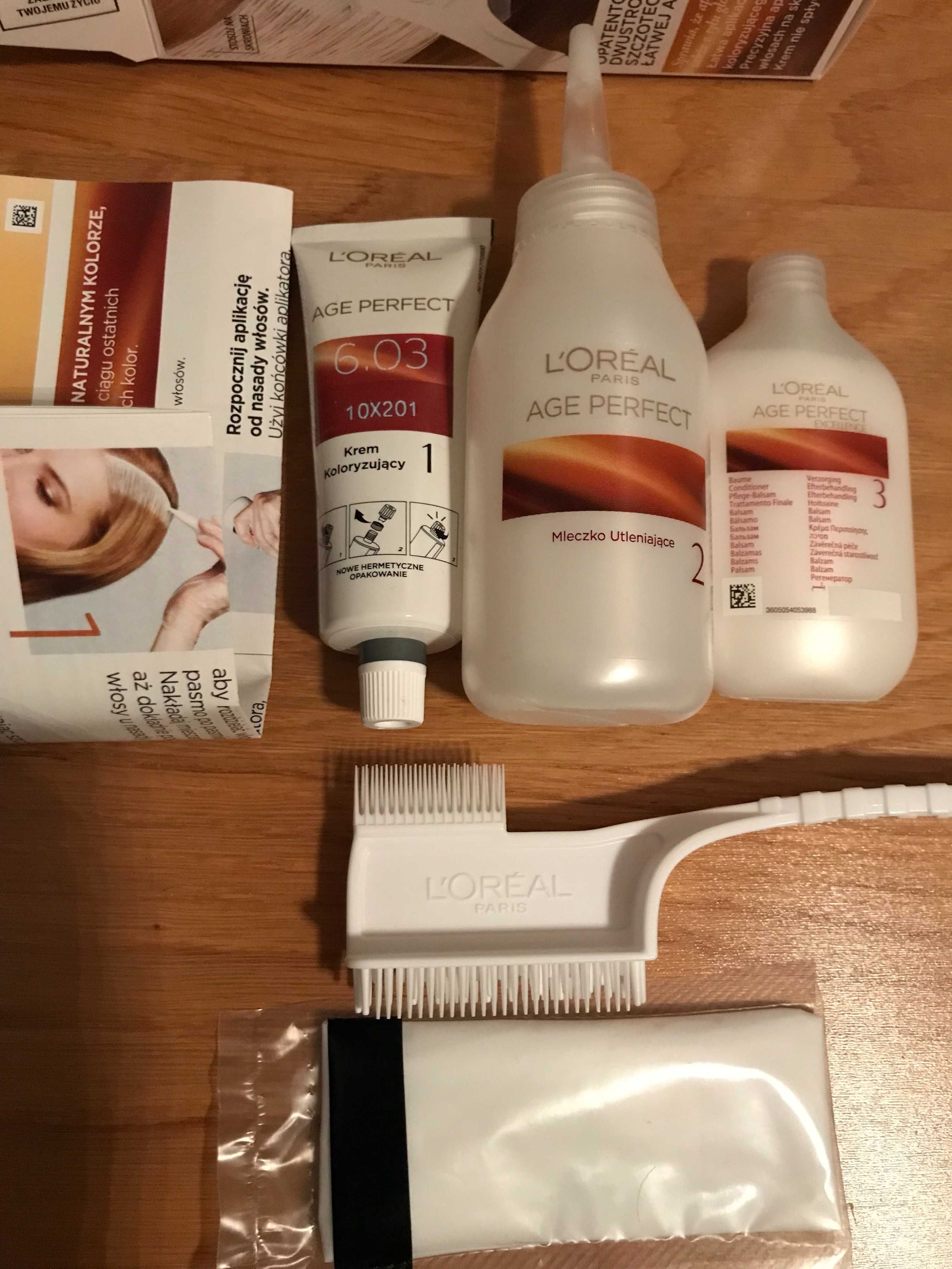 Farba do włosów Loreal Age Perfect 6.03 świetlisty ciemny blond