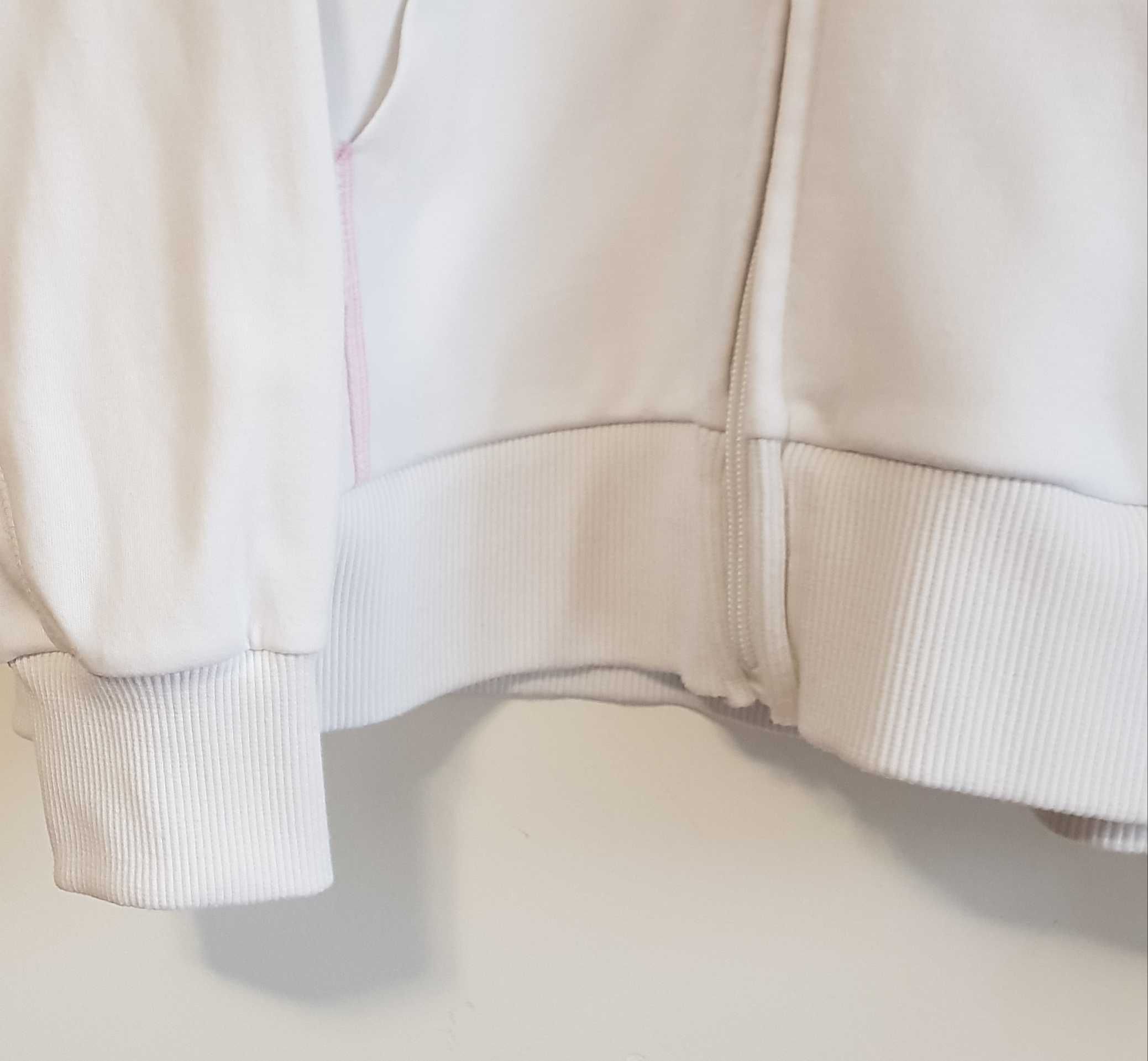 Damska biało-różowa bluza z kapturem Lonsdale London rozm. S/M/L