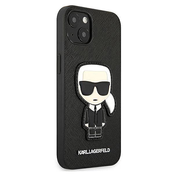 Etui Karl Lagerfeld Saffiano Ikonik Karl's Patch na iPhone 13 mini - c