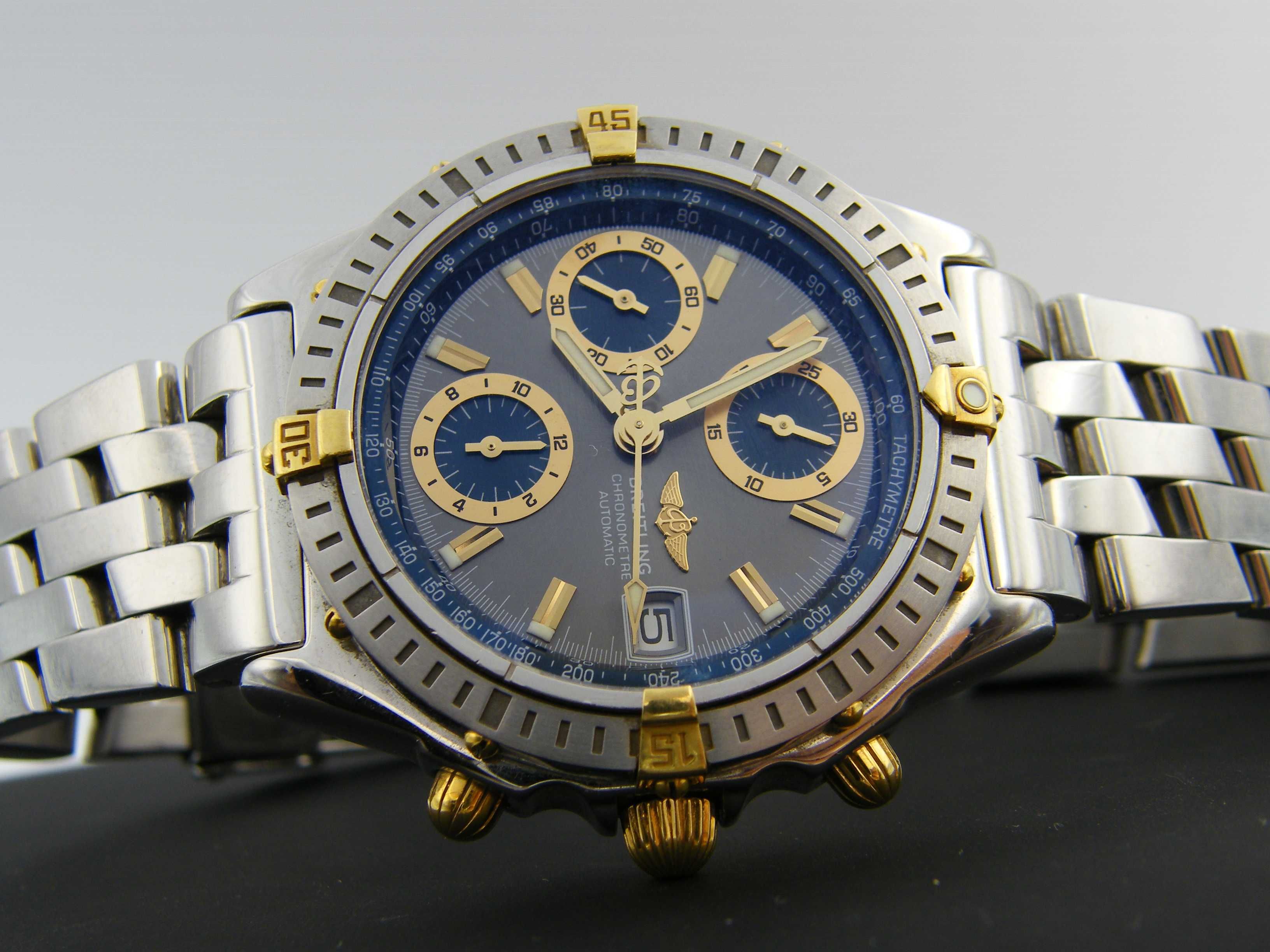 Breitling Chronomat Bi-Kolor z Super Tarczą Na Bransolecie B13352