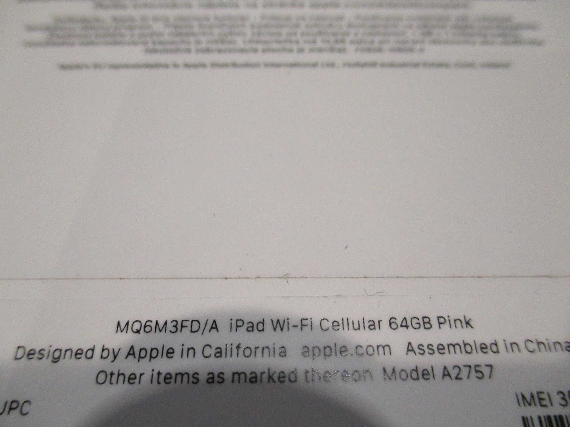 iPad 10gen A14 64GB WiFi+Cellular Różowy/Pink MQ6M3FD/A Nowy GW Tanio