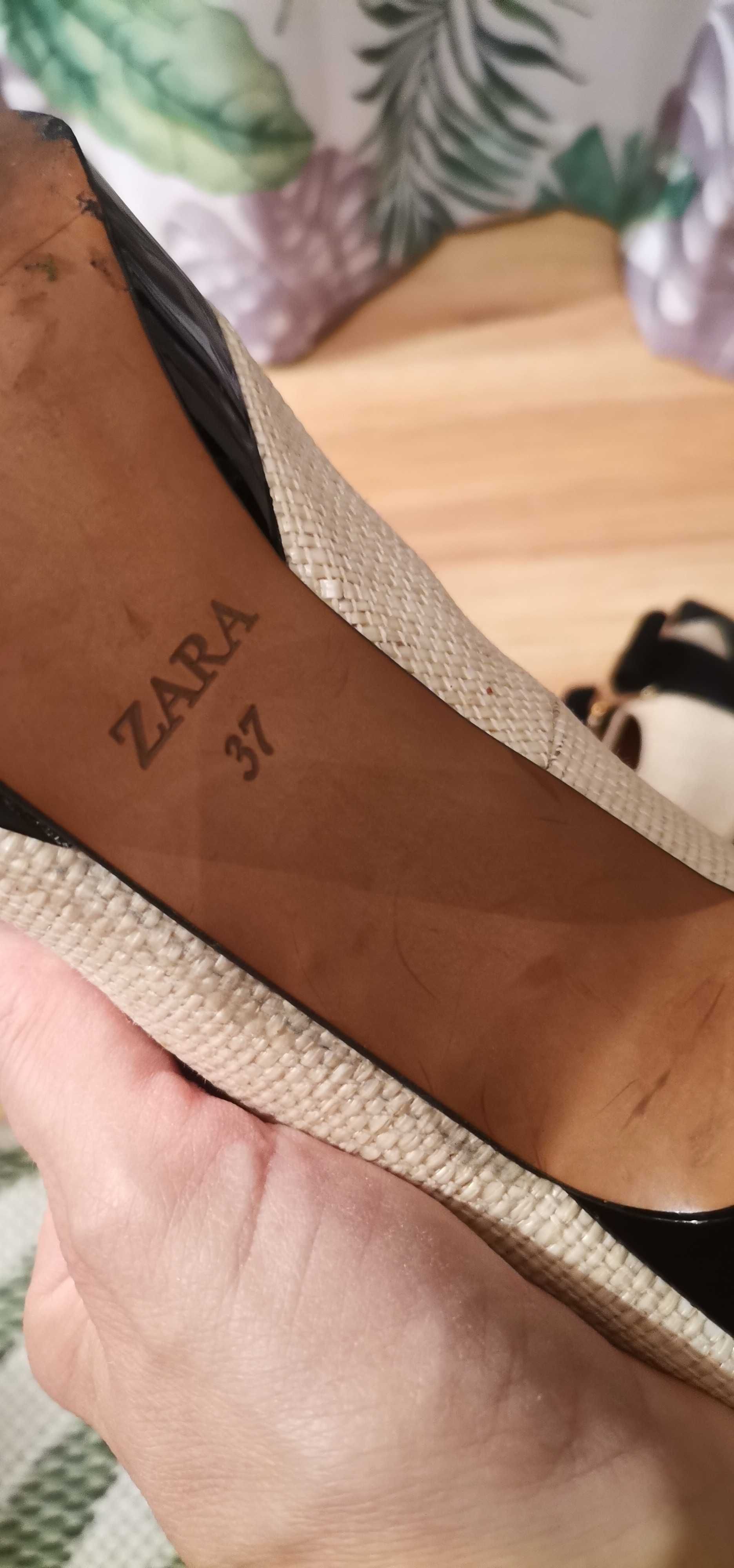 ZARA buty damskie 37 na obcasie. Odkryty palec