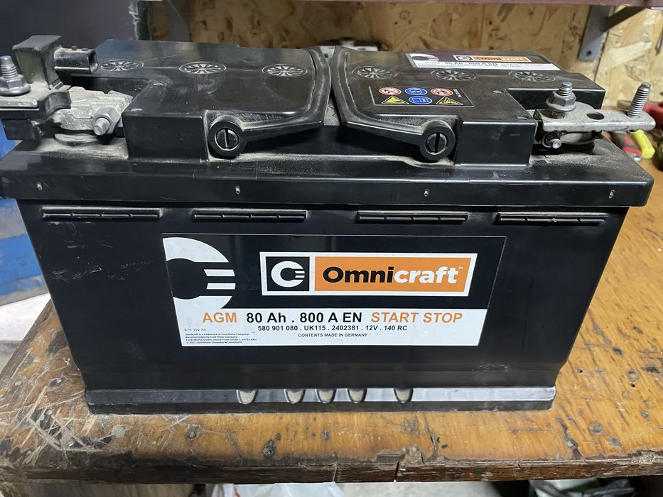 Акумулятор Omnicraft 140 AGM 12В 80Ач 800А 2402381