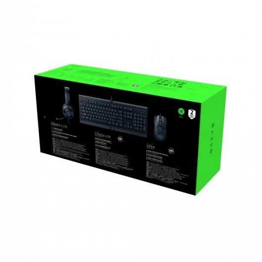 Razer: Teclado Cynosa Lite + Auscultadores Kraken X Lite + Rato Viper