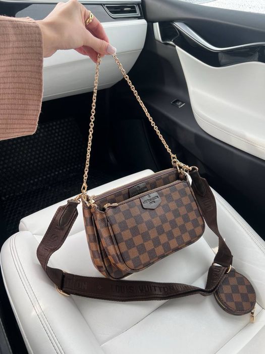Жіноча сумка Louis Vuitton 3в1 multi кросбоди клатч Люкс женская сумка