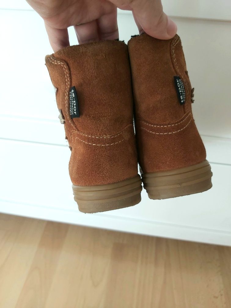 Kozaki Mido Noster 22 dziewczęce merino skórzane buty zimowe na zimę