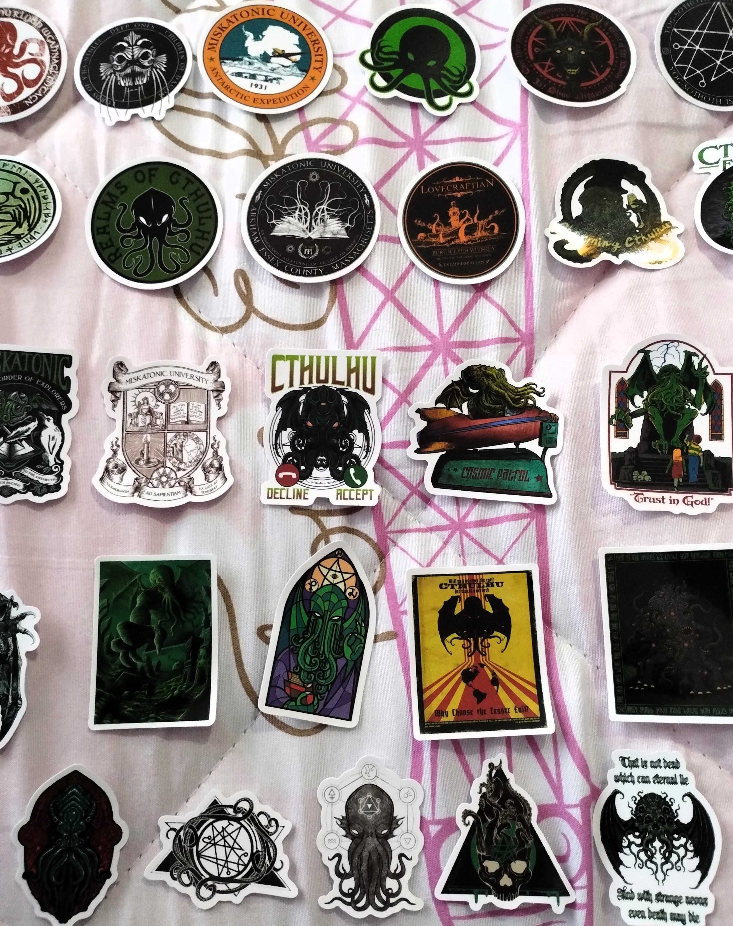 Colecção 50 Autocolantes Cthulhu H.P. Lovecraft